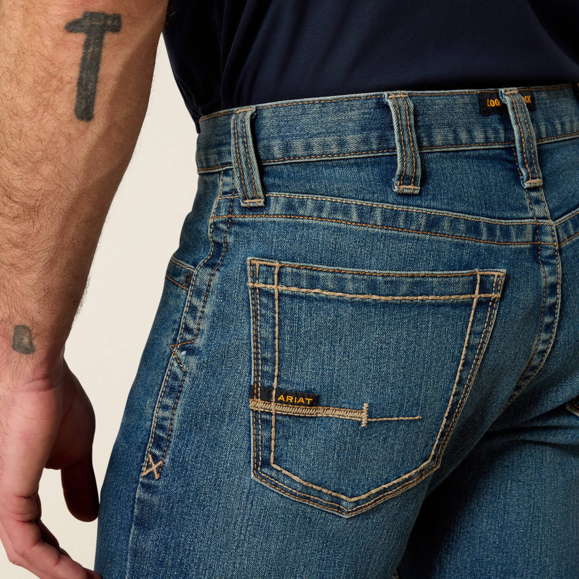 Men Rebar M7 DuraStretch Edge Stackable Straight Leg Jean | Ariat
