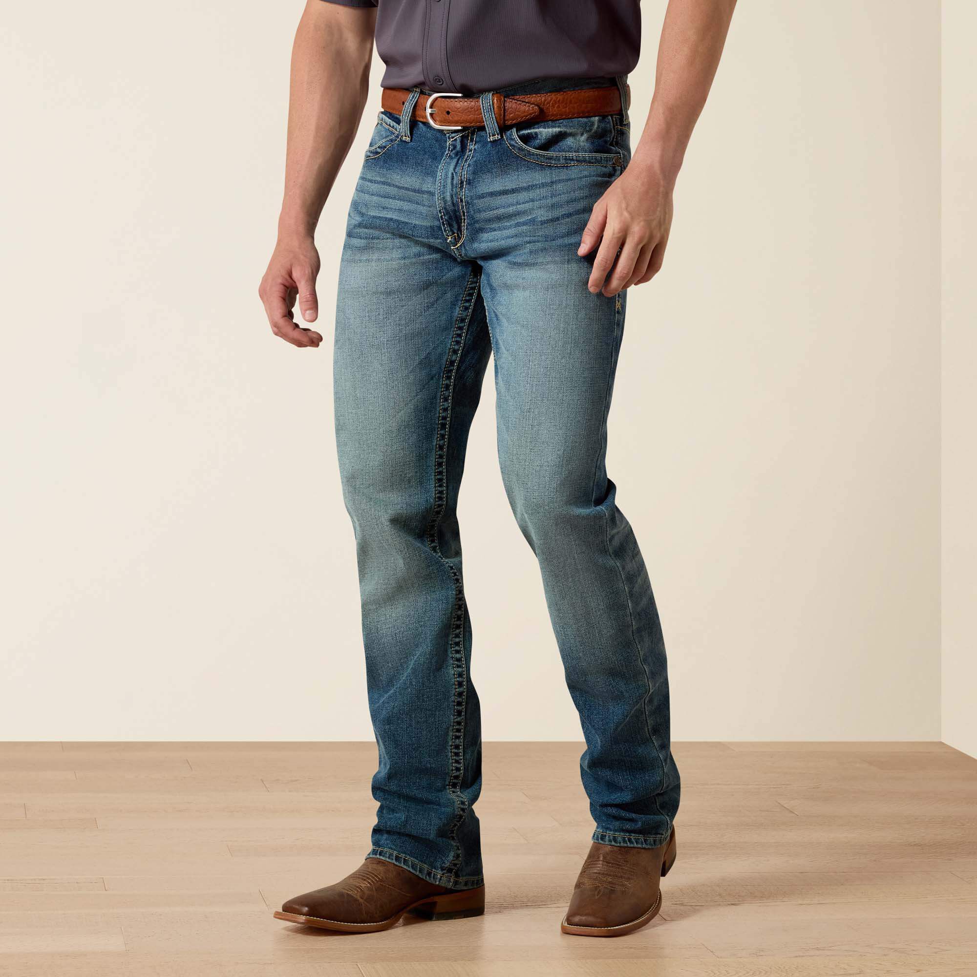 Men|Trends M4 Low Rise Stretch Shoreway Stackable Straight Leg Jean | Ariat Online