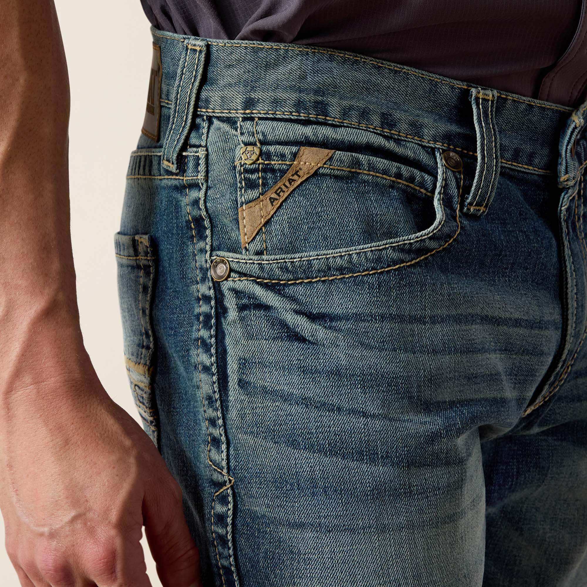 Men|Trends M4 Low Rise Stretch Shoreway Stackable Straight Leg Jean | Ariat Online