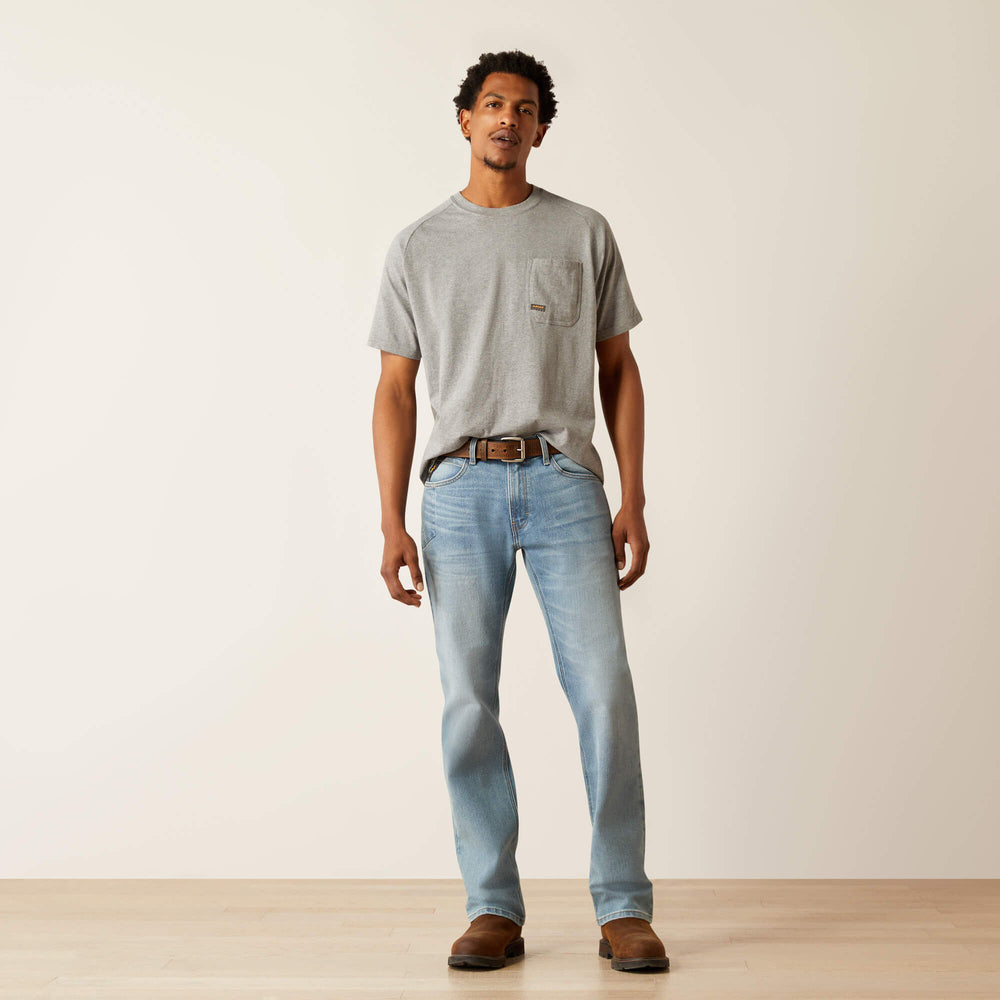 Men Rebar M4 Relaxed DuraStretch Basic Stackable Straight Leg Jean | Ariat on sale