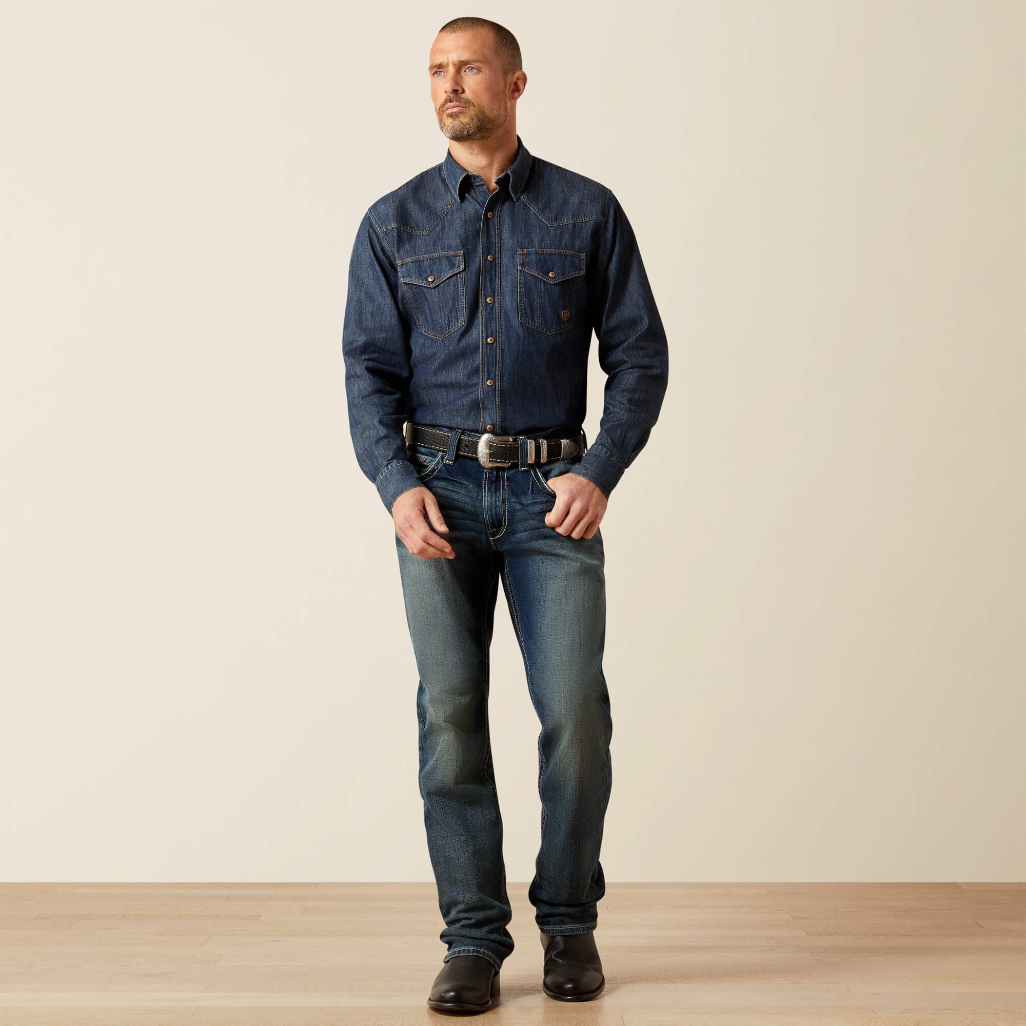 Men|Trends M5 Slim Stretch Adkins Stackable Straight Leg Jean | Ariat for sale