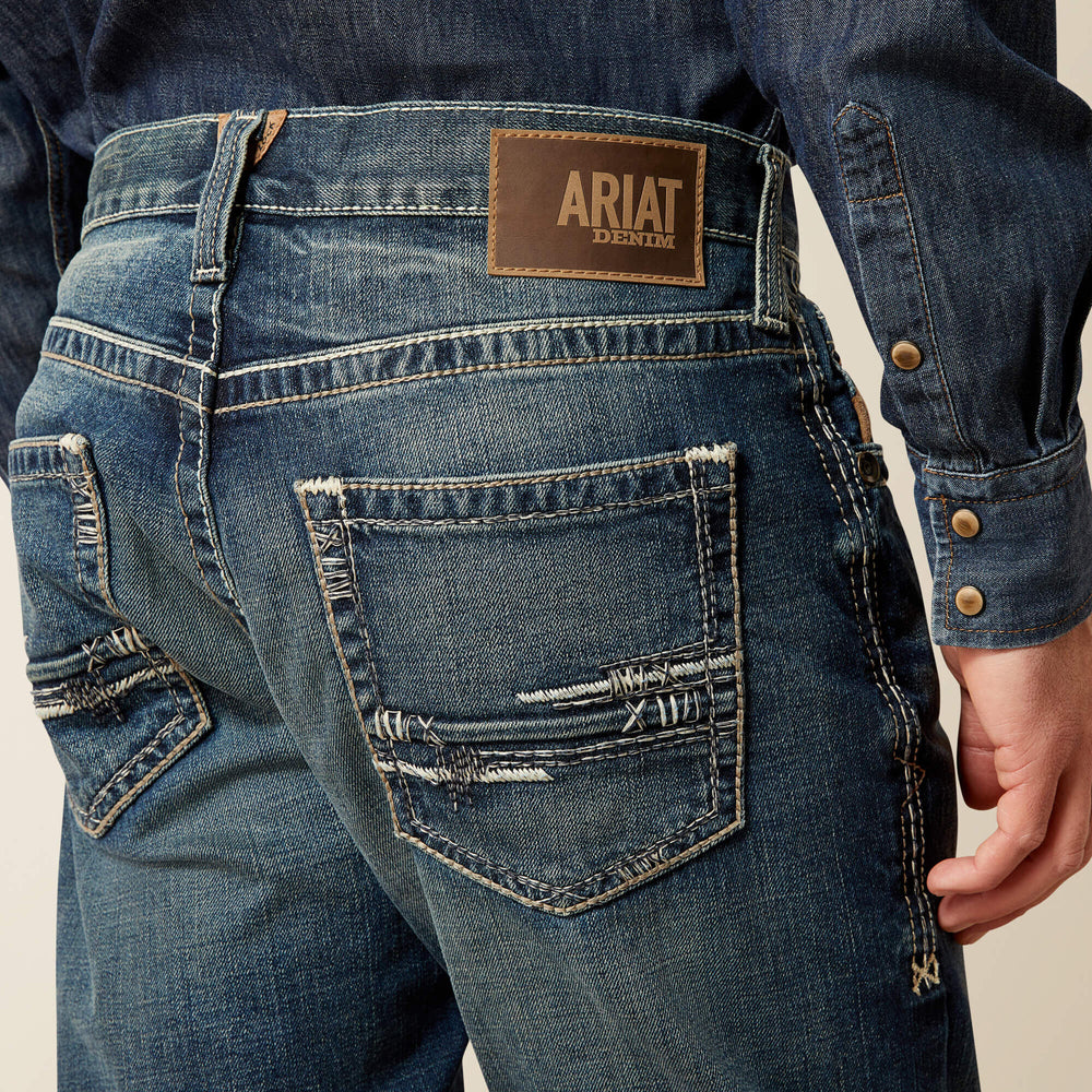 Men|Trends M5 Slim Stretch Adkins Stackable Straight Leg Jean | Ariat for sale