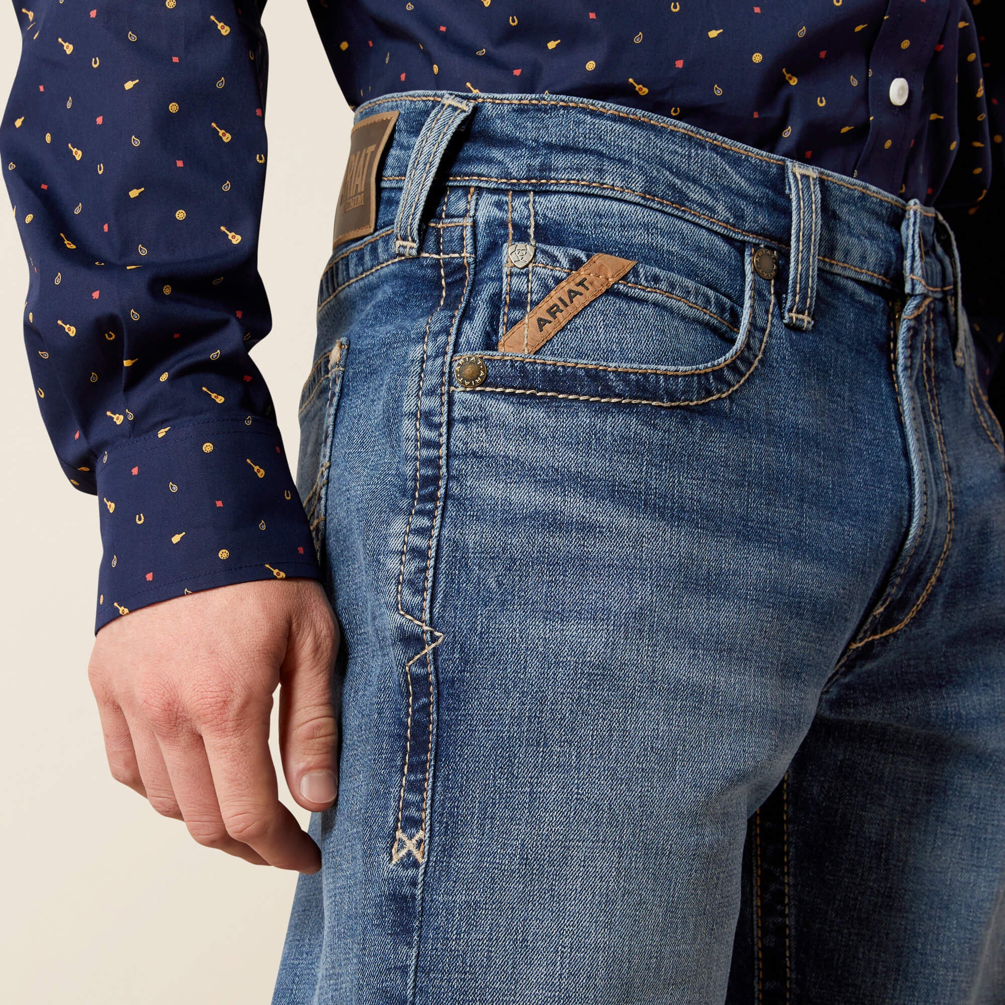 Men|Trends M5 Straight Calico Straight Leg Jean | Ariat us