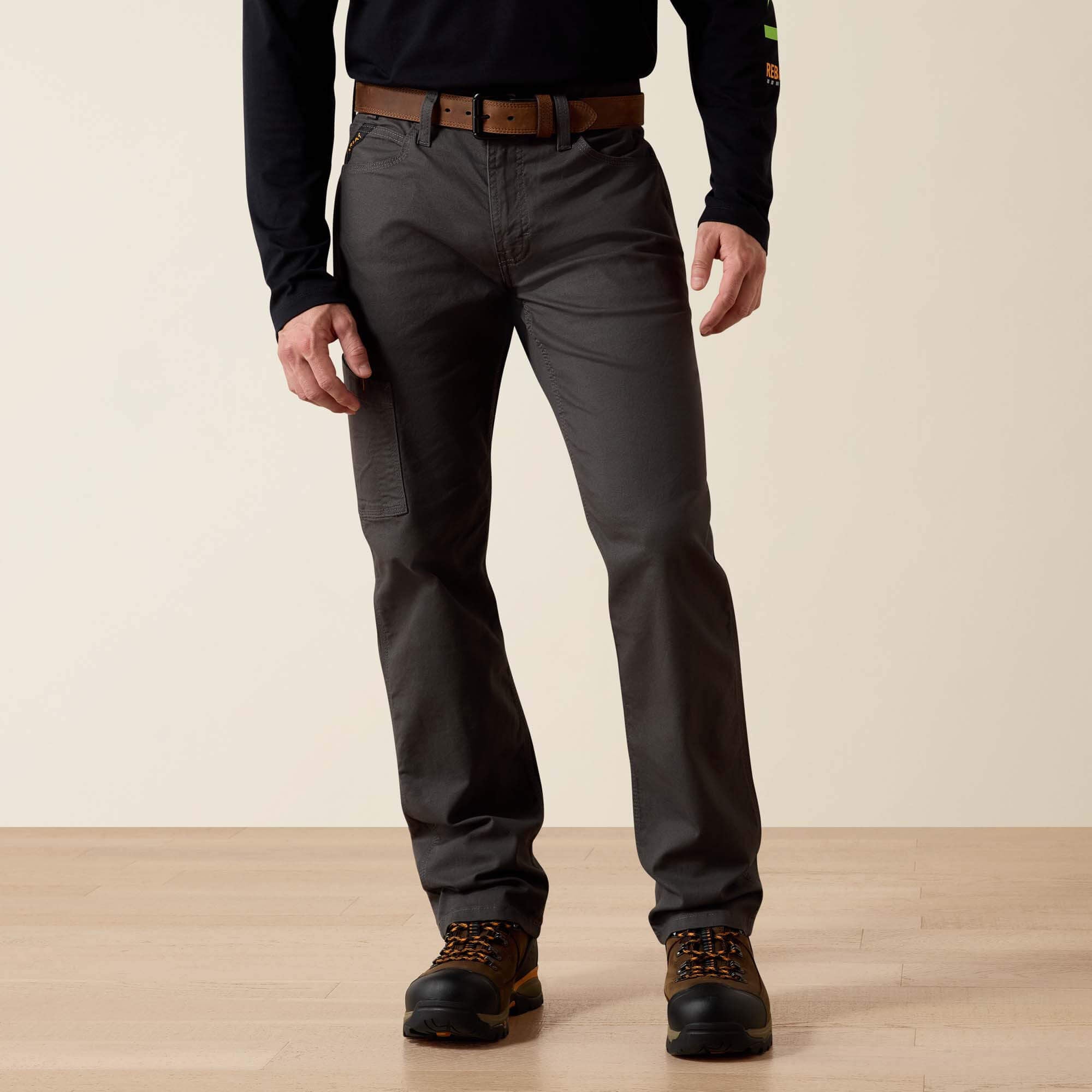 Men Rebar M4 Low Rise DuraStretch Made Tough Stackable Straight Leg Pant | Ariat on sale