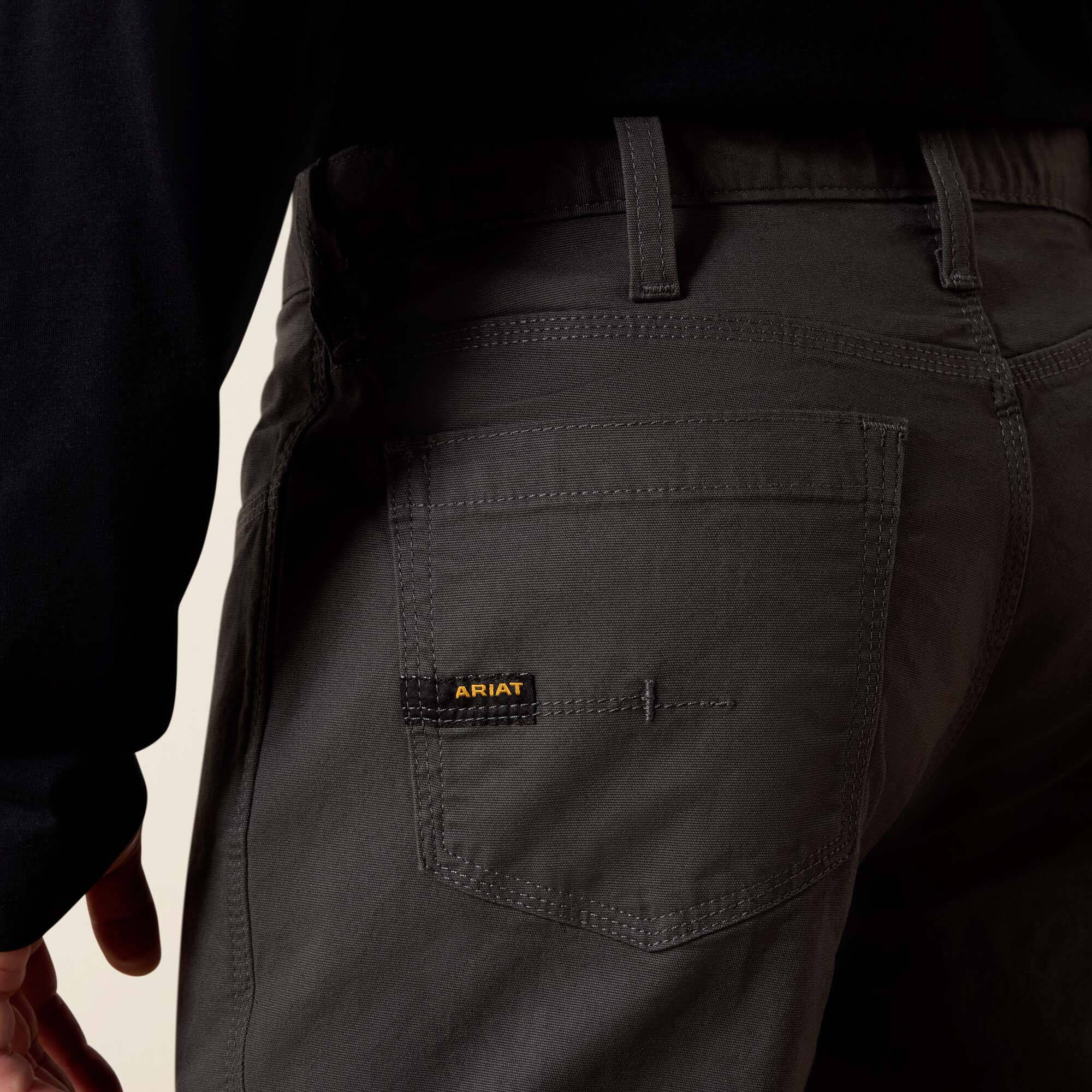 Men Rebar M4 Low Rise DuraStretch Made Tough Stackable Straight Leg Pant | Ariat on sale
