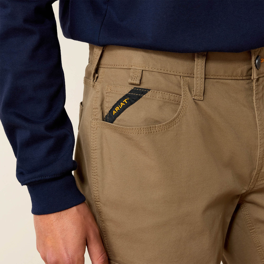 Men Rebar M4 Low Rise DuraStretch Made Tough Stackable Straight Leg Pant | Ariat