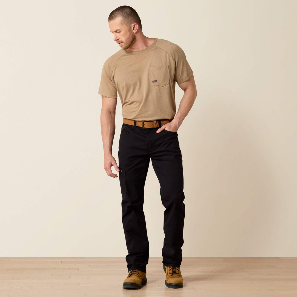 Men Rebar M4 Low Rise DuraStretch Made Tough Stackable Straight Leg Pant | Ariat Discount