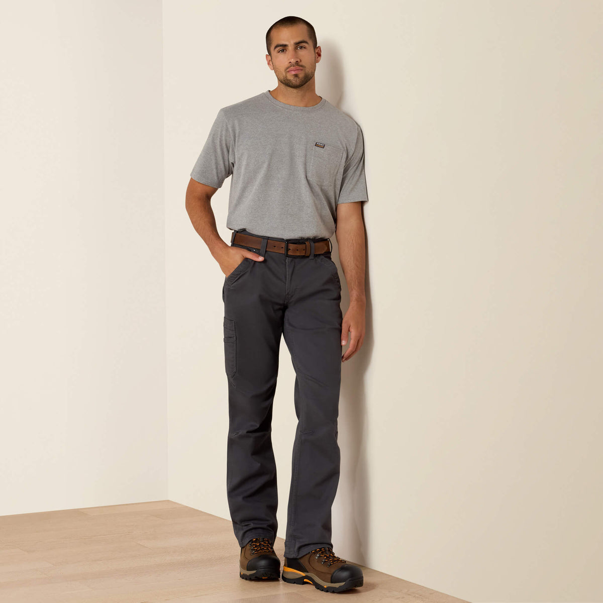 Men Rebar M4 Relaxed DuraStretch Washed Twill Dungaree Boot Cut Pant | Ariat Online