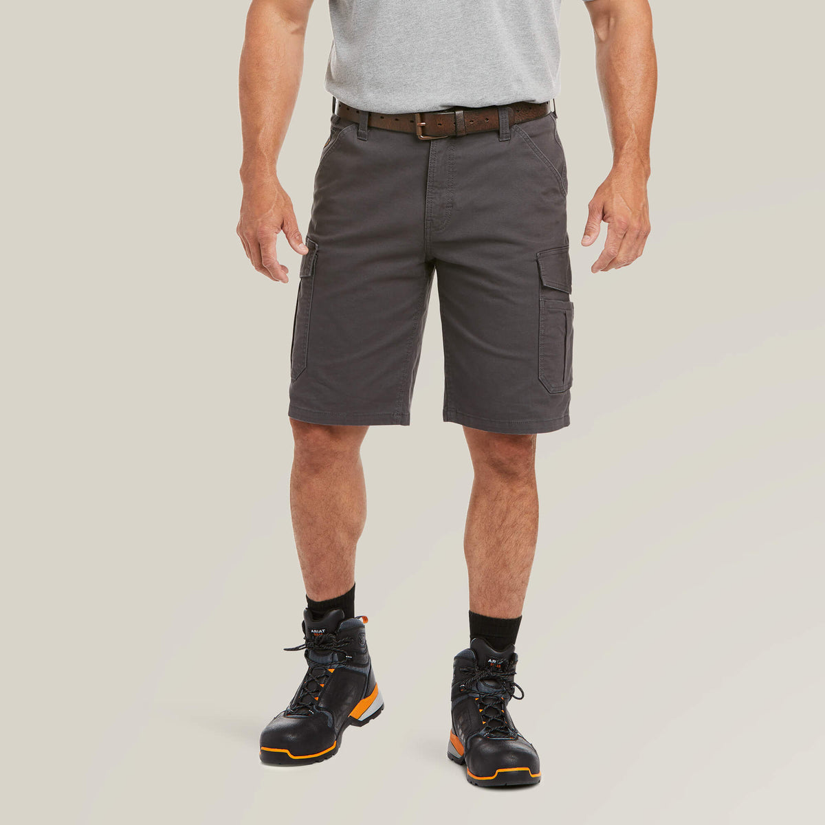 Men Rebar DuraStretch Made Tough Cargo 11" Short | Ariat near me