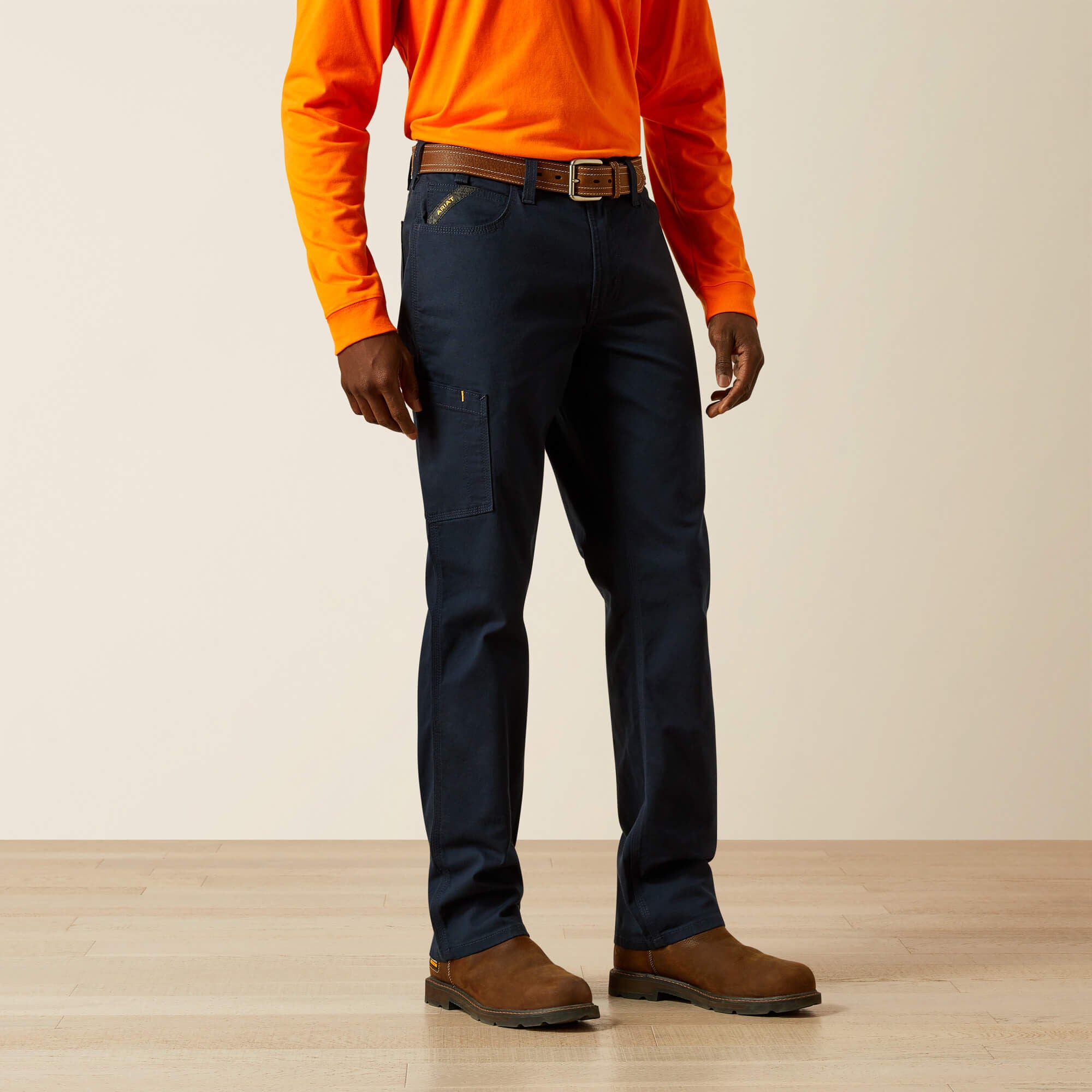 Men Rebar M4 Low Rise DuraStretch Made Tough Stackable Straight Leg Pant | Ariat Online
