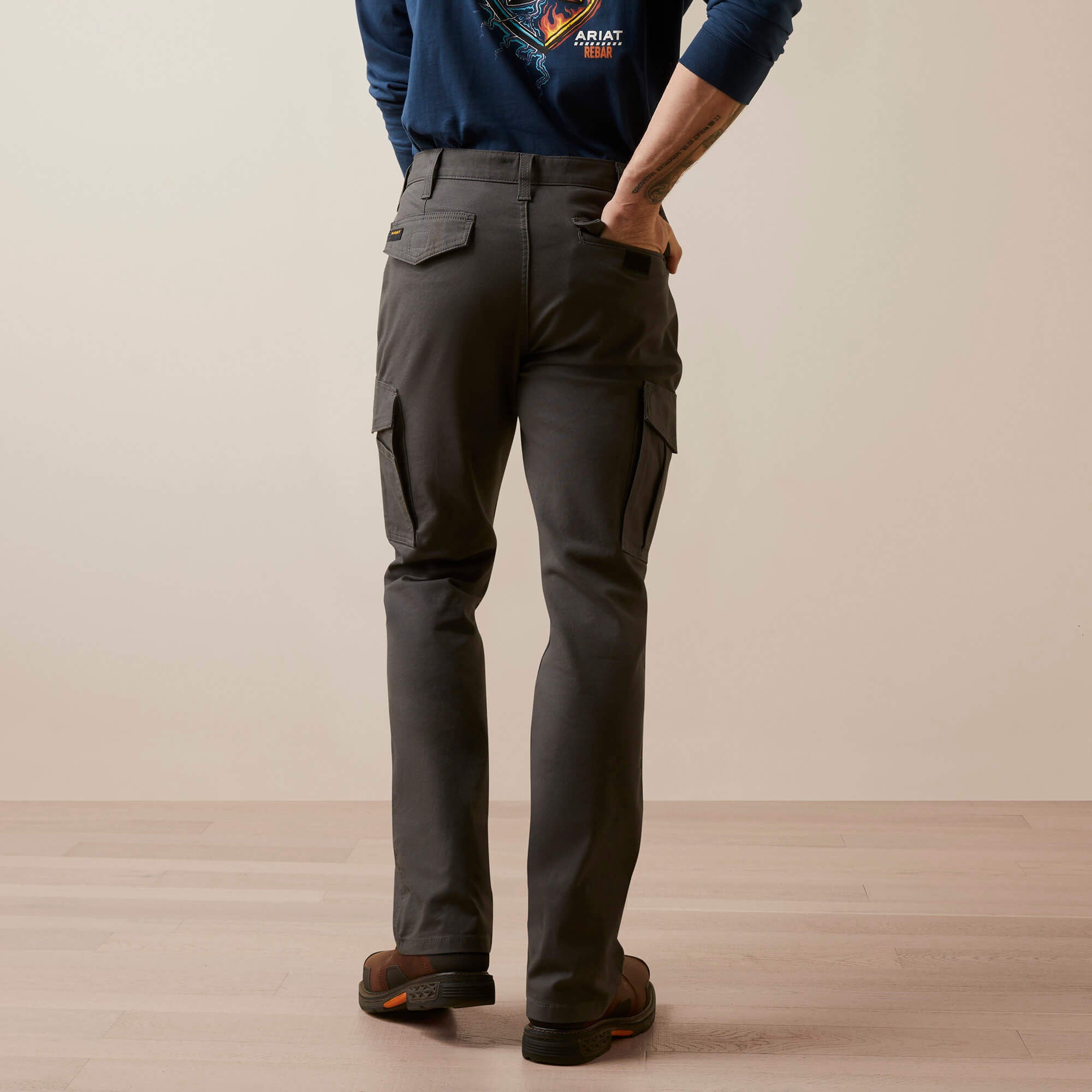 Men Rebar M4 Relaxed Made Tough Cargo Straight Pant | Ariat