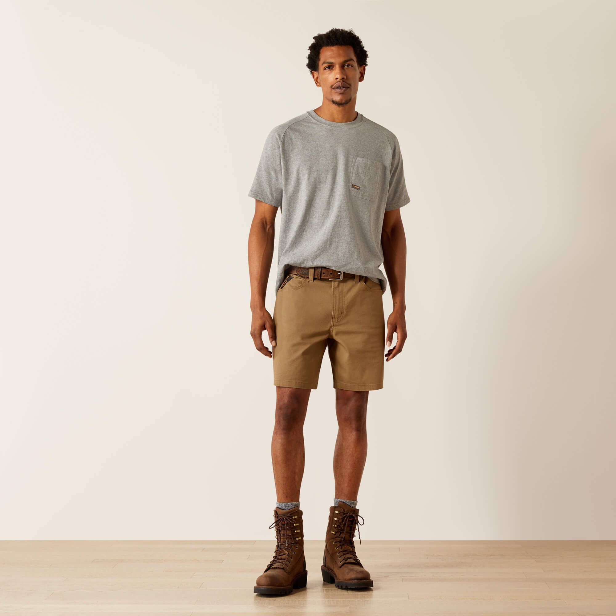 Men Rebar DuraStretch Made Tough 8" Short | Ariat