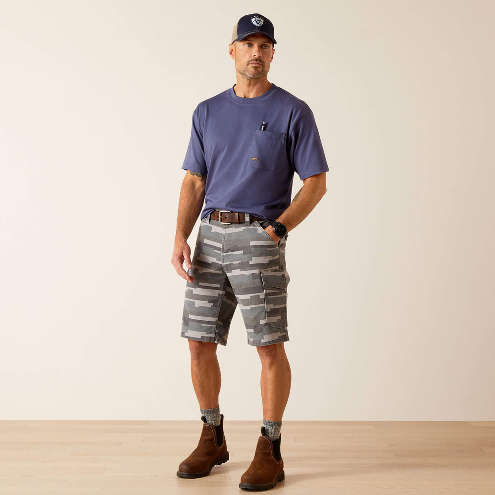 Men Rebar DuraStretch Made Tough Cargo 11" Short | Ariat near me