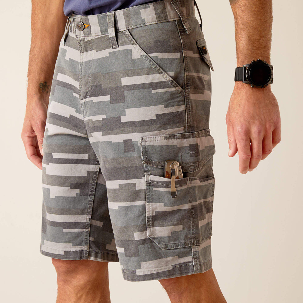 Men Rebar DuraStretch Made Tough Cargo 11" Short | Ariat near me