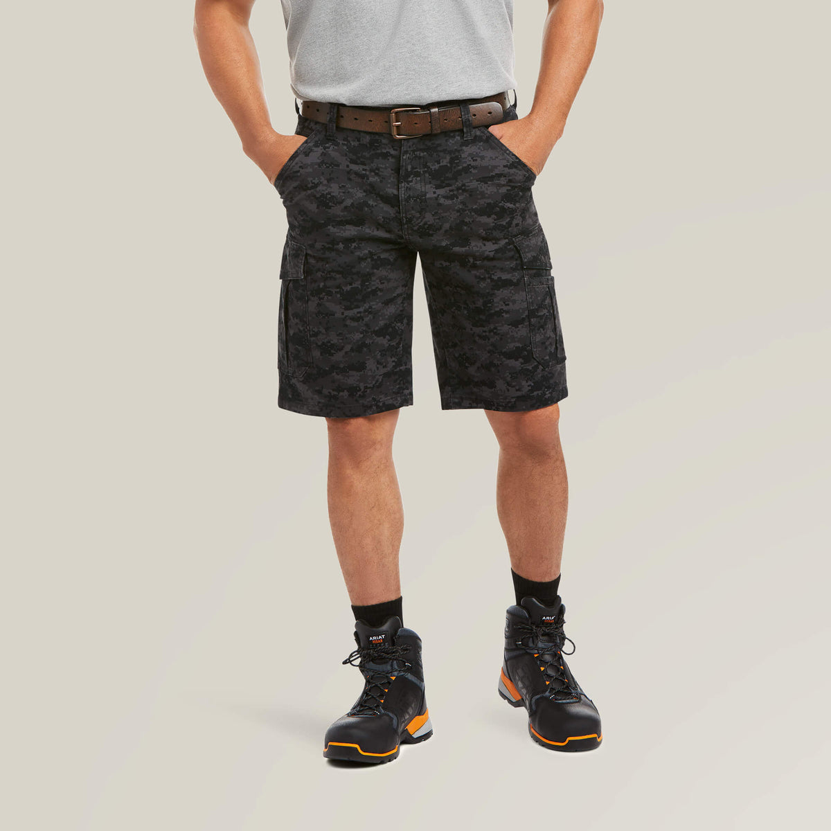 Men Rebar DuraStretch Made Tough Cargo 11" Short | Ariat Outlet