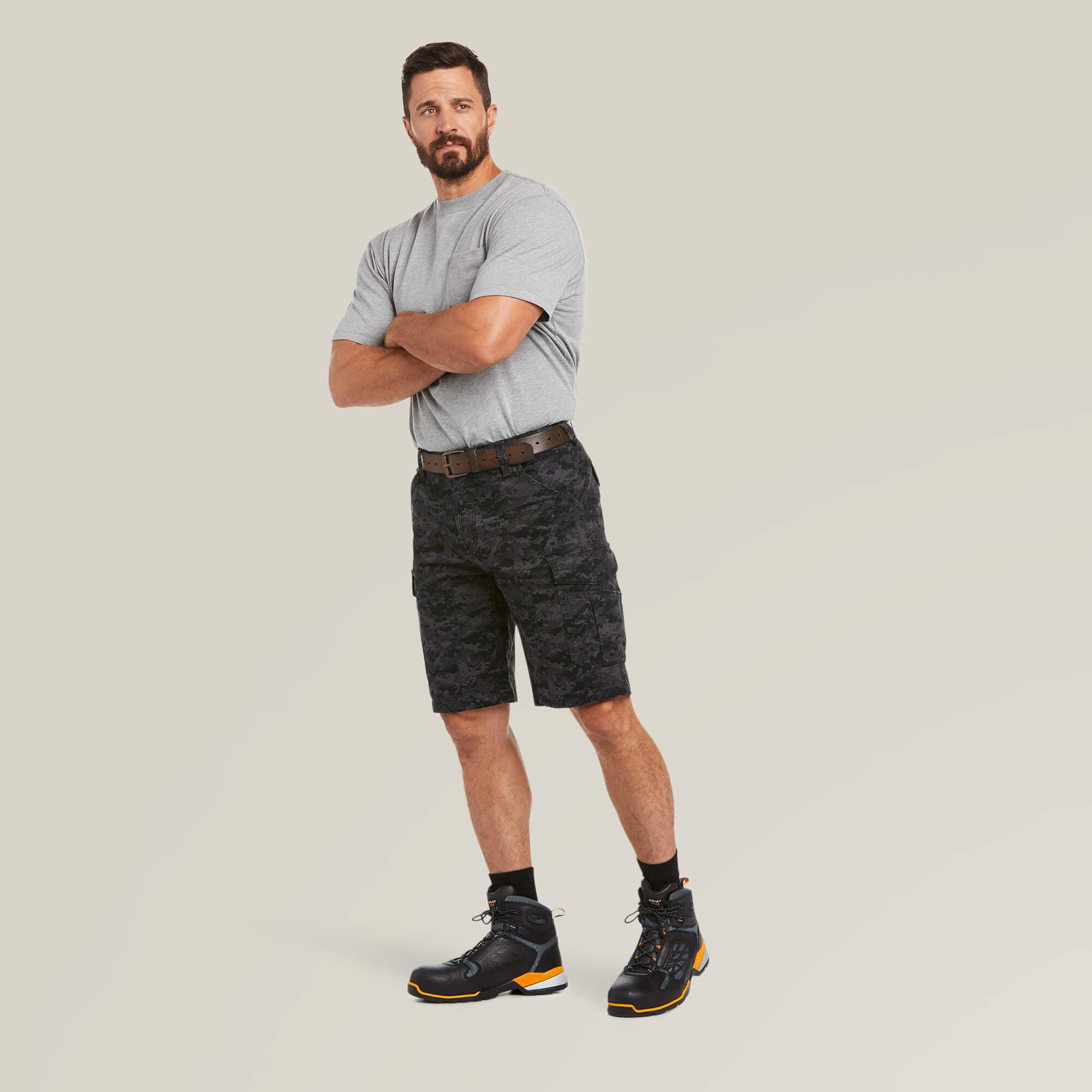 Men Rebar DuraStretch Made Tough Cargo 11" Short | Ariat Outlet