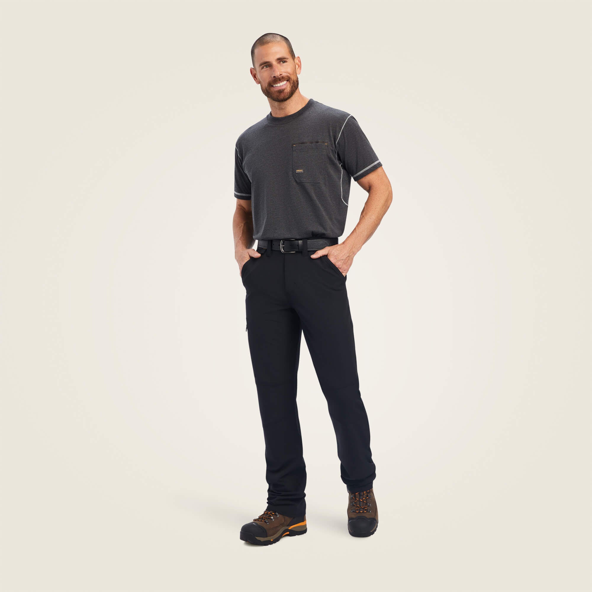 Men Rebar M5 Straight DuraStretch DriTEK Softshell Straight Pant | Ariat on sale