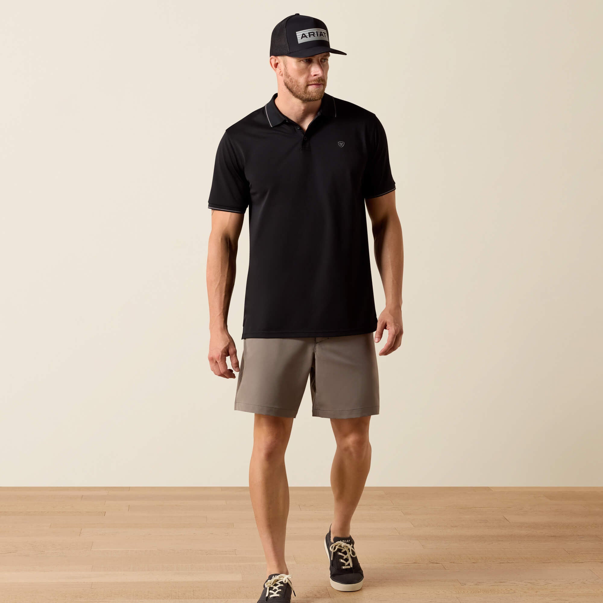 Men Logo Fitted Polo | Ariat on sale