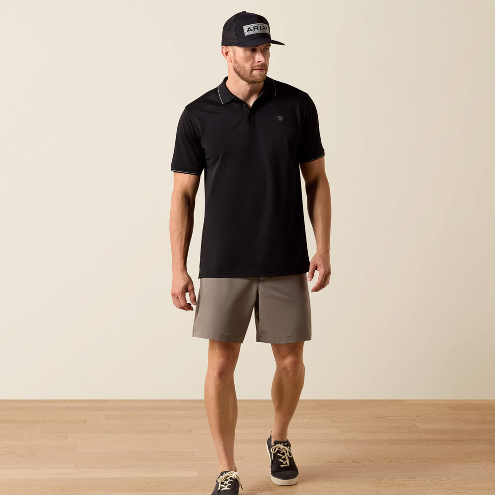Men Logo Fitted Polo | Ariat on sale