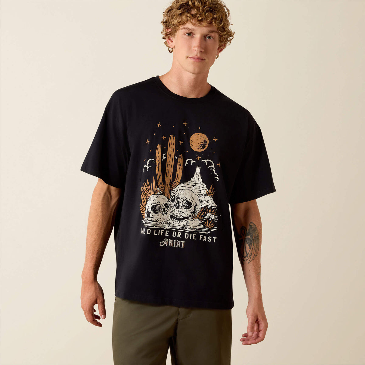 Men Wild Life Boxy T-Shirt | Ariat for sale