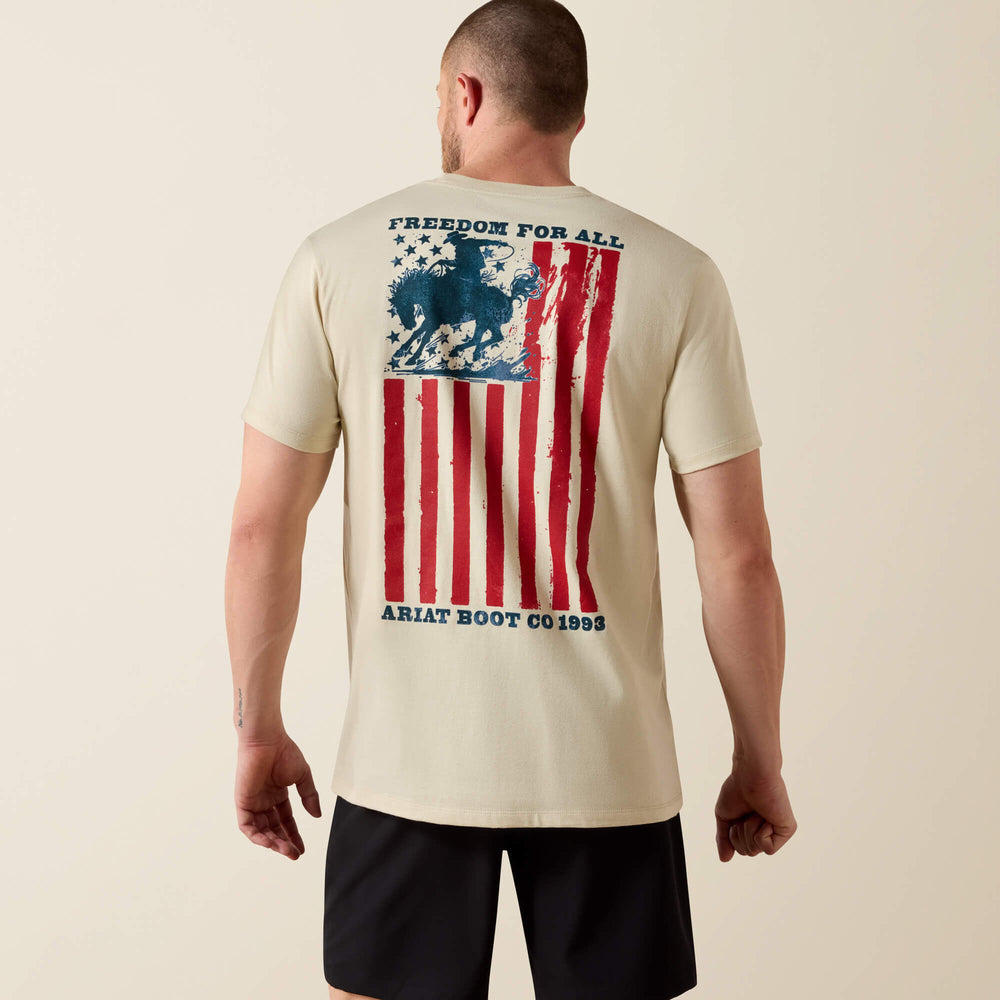 Men Ariat Split Freedom Painted Classic Fit T-Shirt | Ariat
