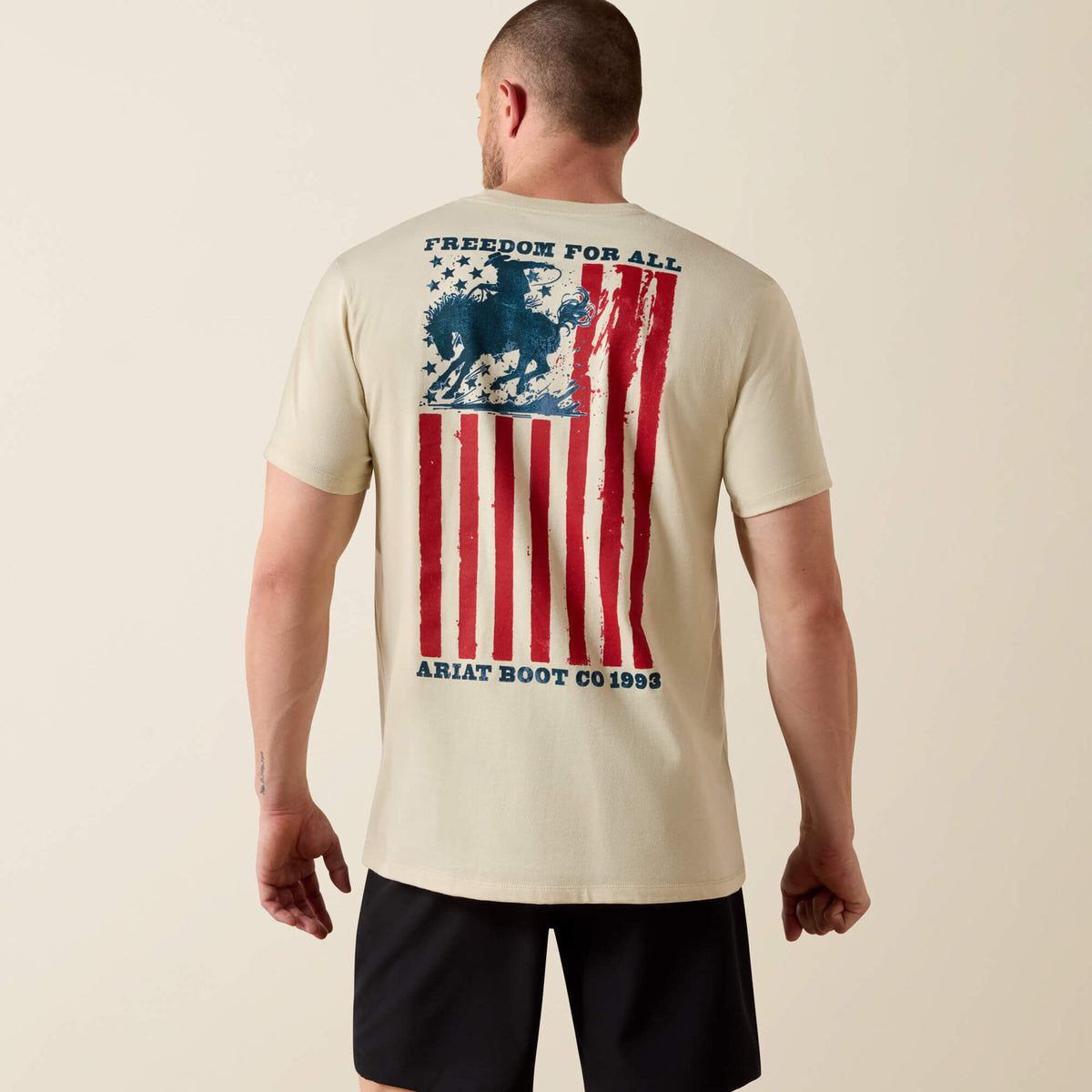 Men Ariat Split Freedom Painted Classic Fit T-Shirt | Ariat