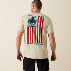 Men Ariat Split Freedom Painted Classic Fit T-Shirt | Ariat