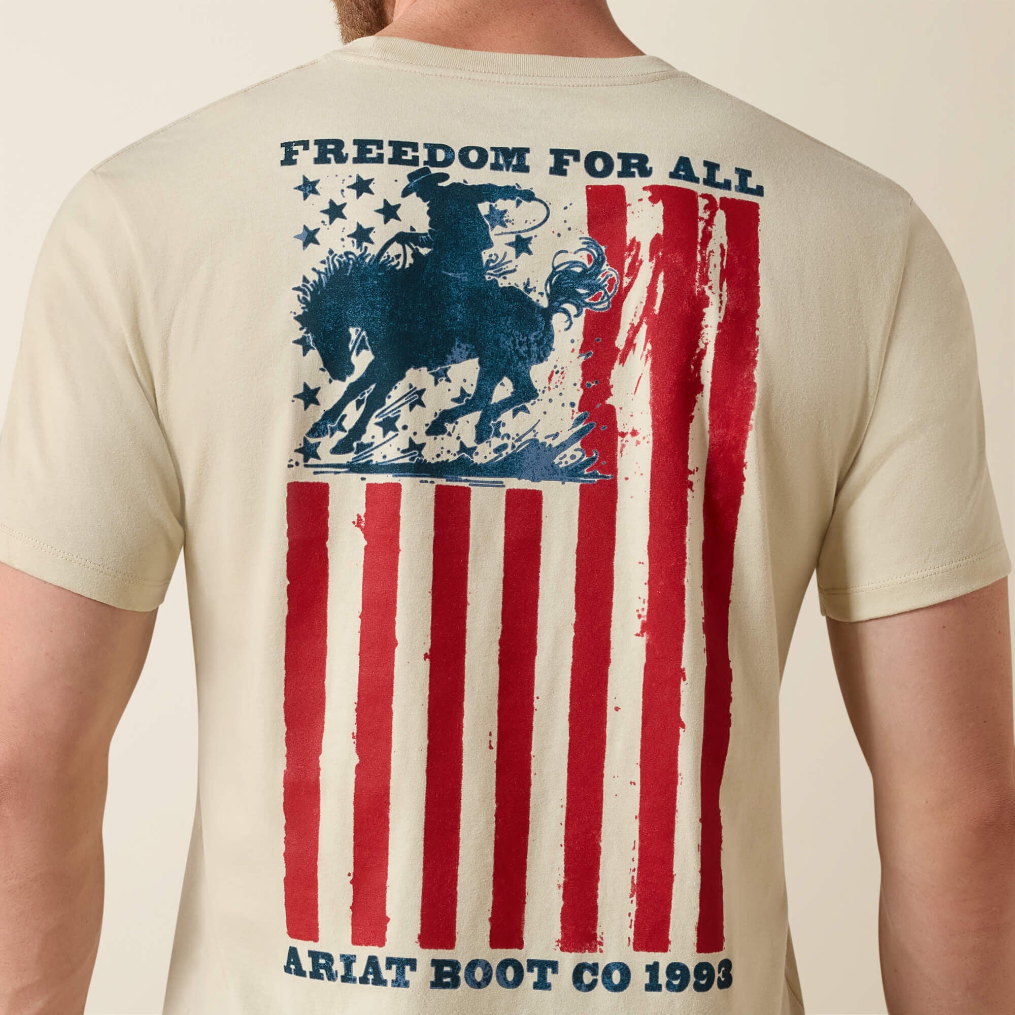 Men Ariat Split Freedom Painted Classic Fit T-Shirt | Ariat