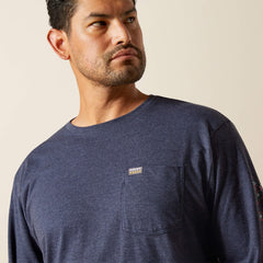 Men Rebar Cotton Strong Standard Logo Pocket T-Shirt | Ariat us