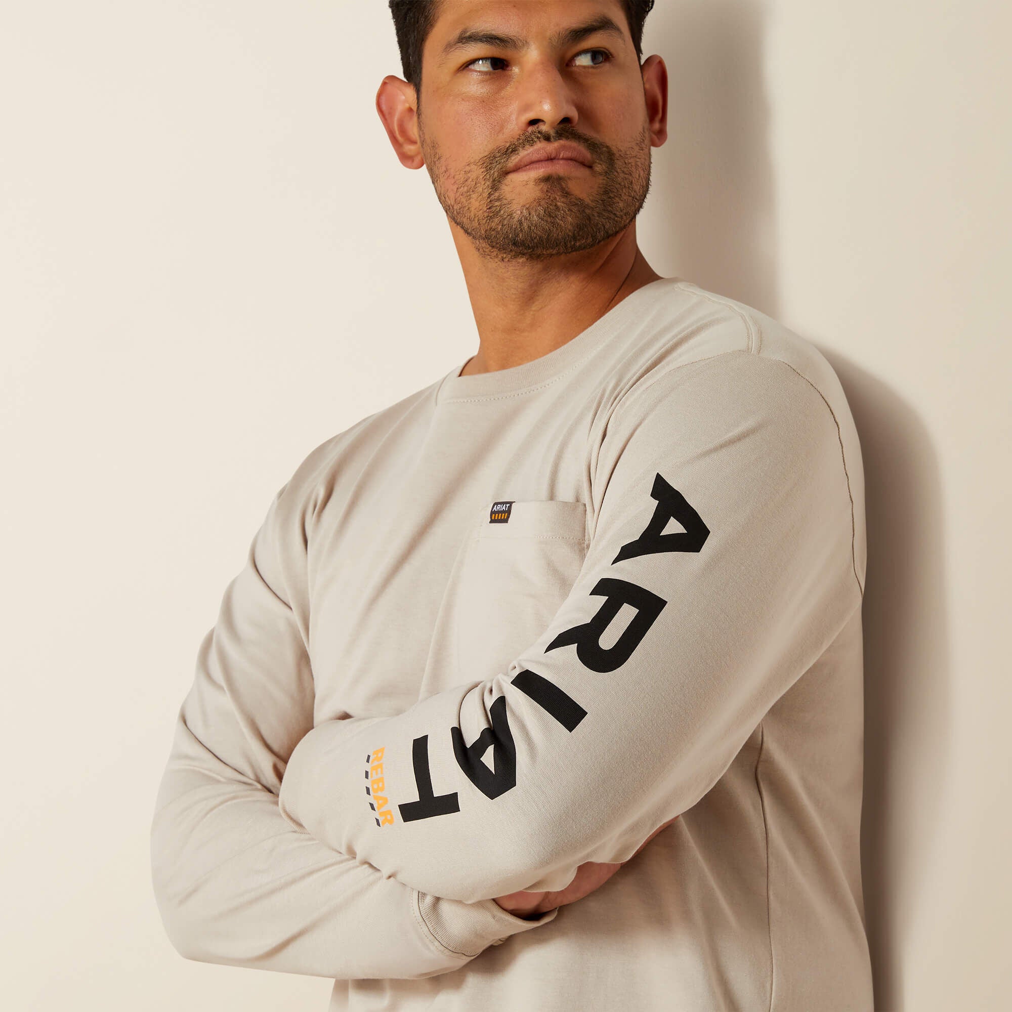 Men Rebar Cotton Strong Standard Logo Pocket T-Shirt | Ariat Discount