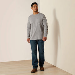 Men Rebar Cotton Strong Standard Logo Pocket T-Shirt | Ariat us