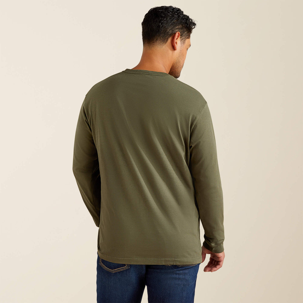 Men Rebar Cotton Strong Standard Logo Pocket T-Shirt | Ariat on sale