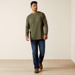 Men Rebar Cotton Strong Standard Logo Pocket T-Shirt | Ariat on sale