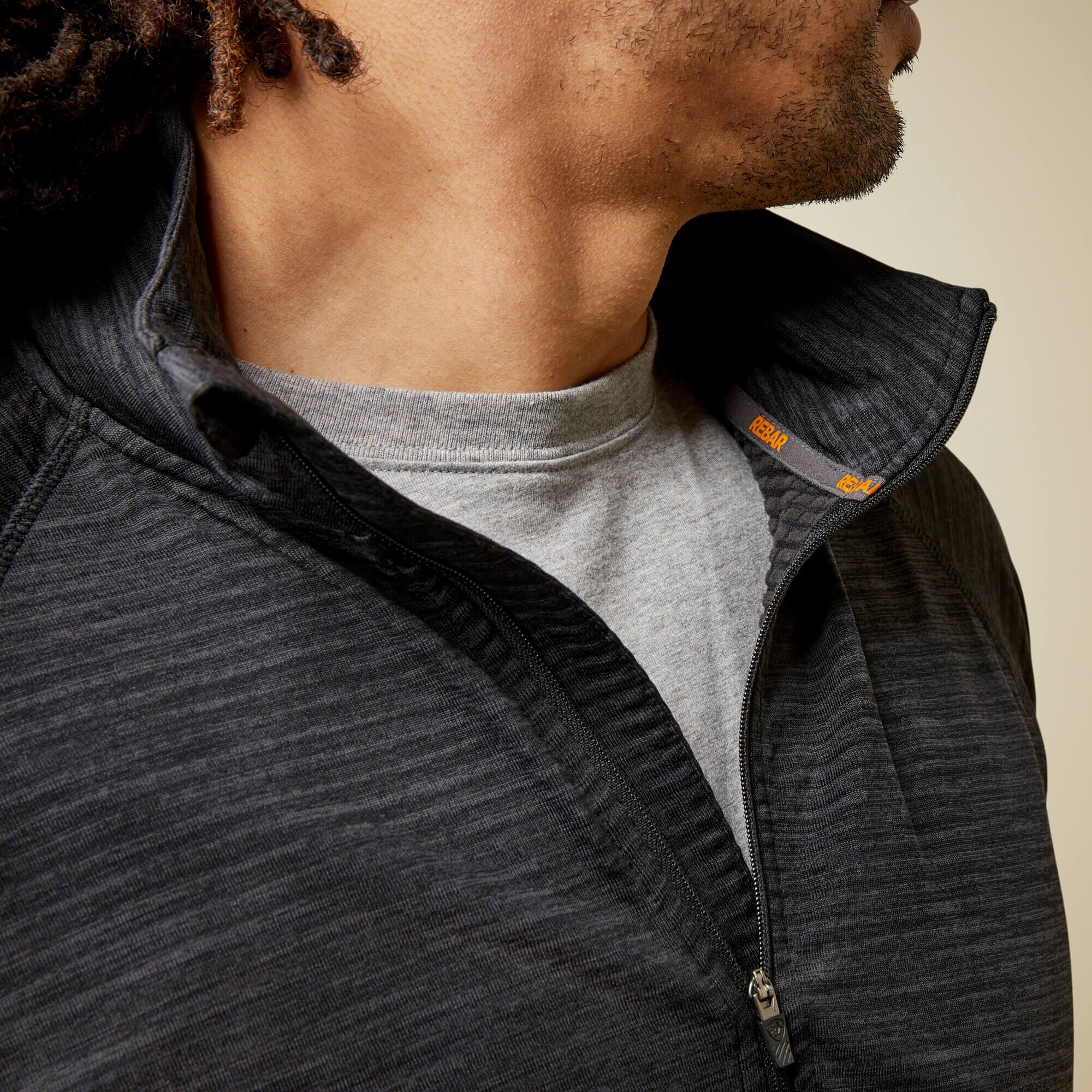 Men Rebar Gridwork Baselayer 1/4 Zip T-Shirt | Ariat us