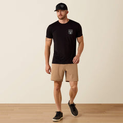 Men Ariat Stripe Patriotic Badge T-Shirt | Ariat