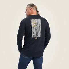 Men Rebar Workman Reflective Flag Graphic T-Shirt | Ariat Outlet