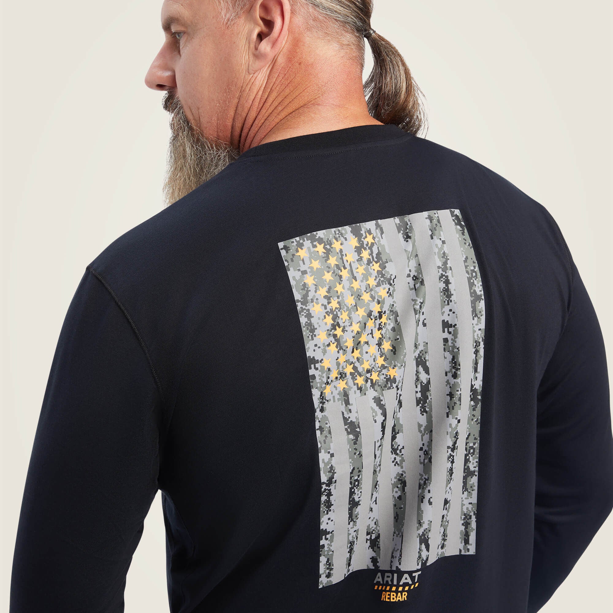 Men Rebar Workman Reflective Flag Graphic T-Shirt | Ariat Outlet