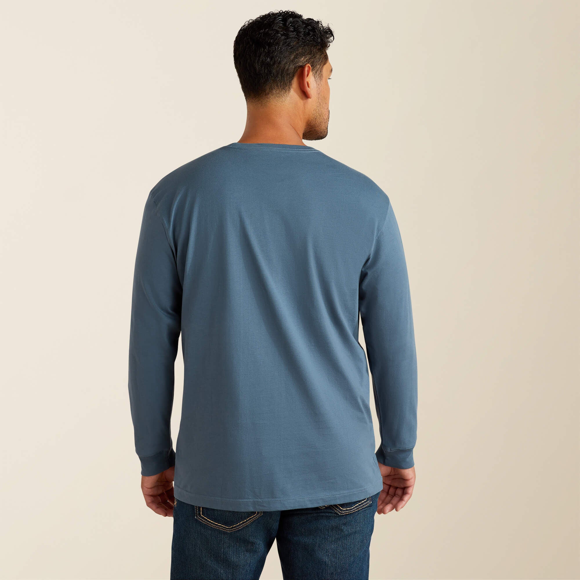 Men Rebar Cotton Strong Standard Logo Pocket T-Shirt | Ariat