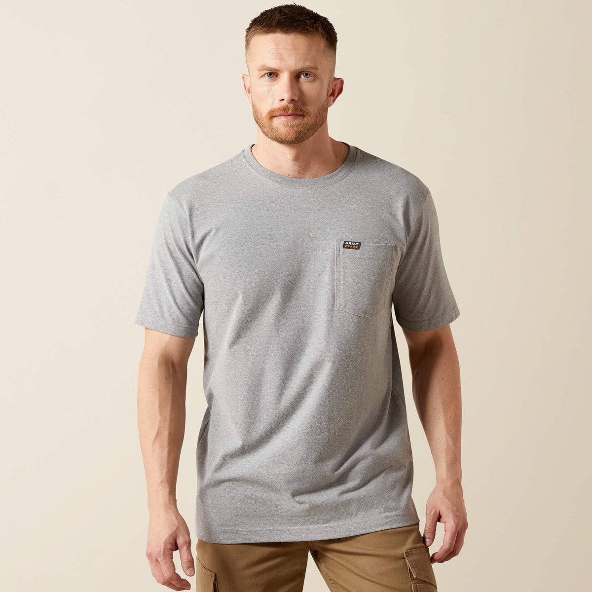 Men Rebar Cotton Strong Standard Pocket T-Shirt | Ariat near me