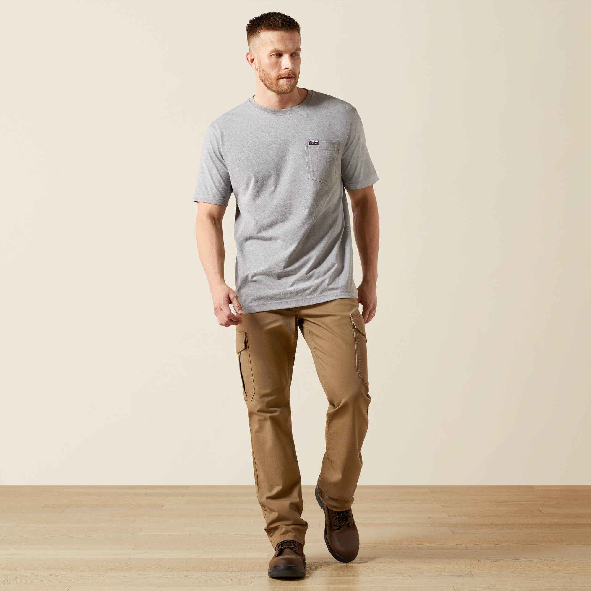 Men Rebar Cotton Strong Standard Pocket T-Shirt | Ariat near me
