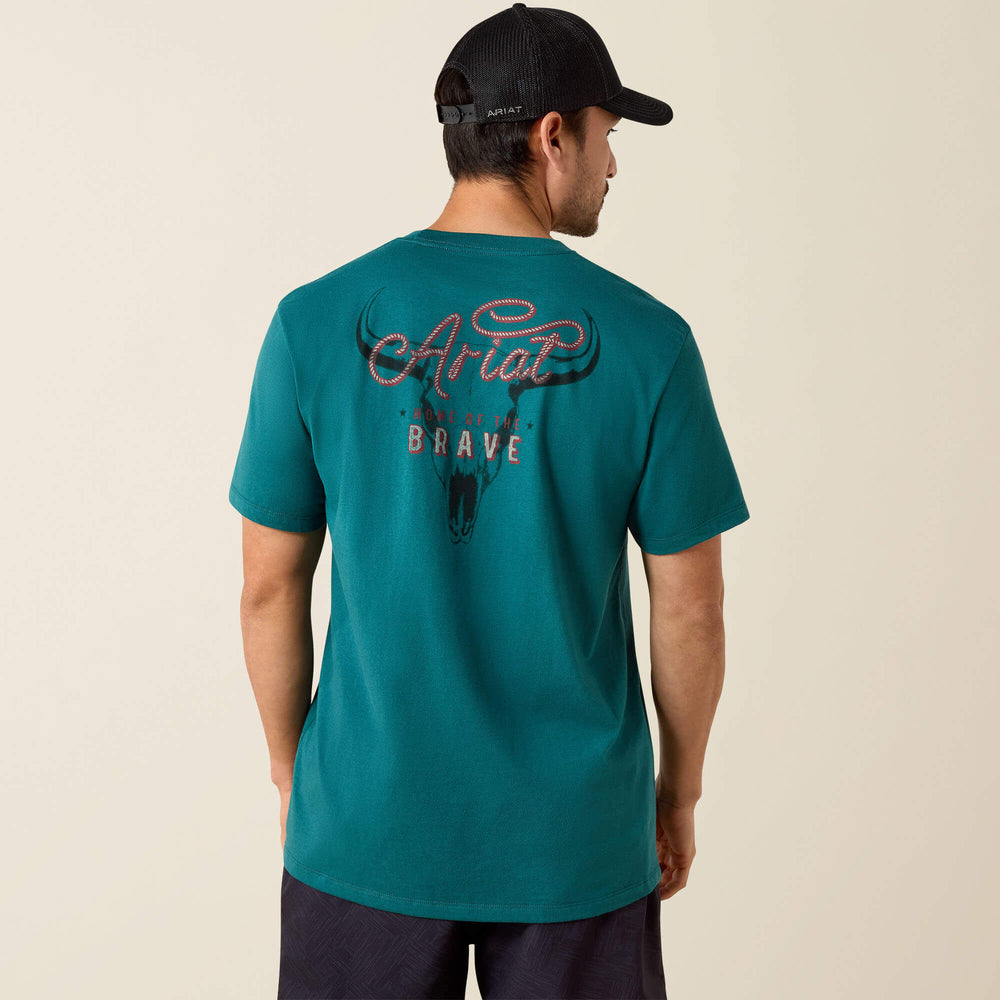 Men Ariat Cattle Skull Freedom Classic Fit T-Shirt | Ariat Online