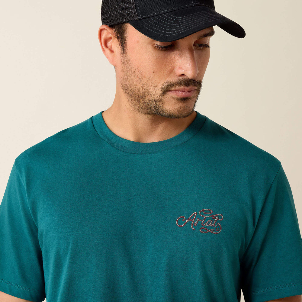 Men Ariat Cattle Skull Freedom Classic Fit T-Shirt | Ariat Online