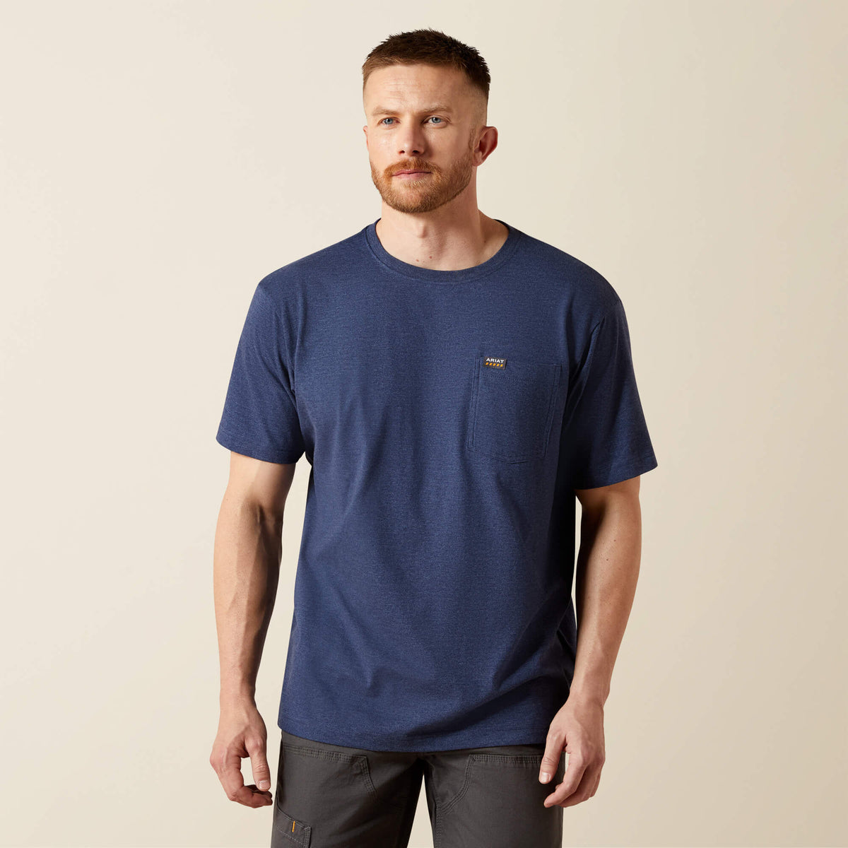 Men Rebar Cotton Strong Standard Pocket T-Shirt | Ariat