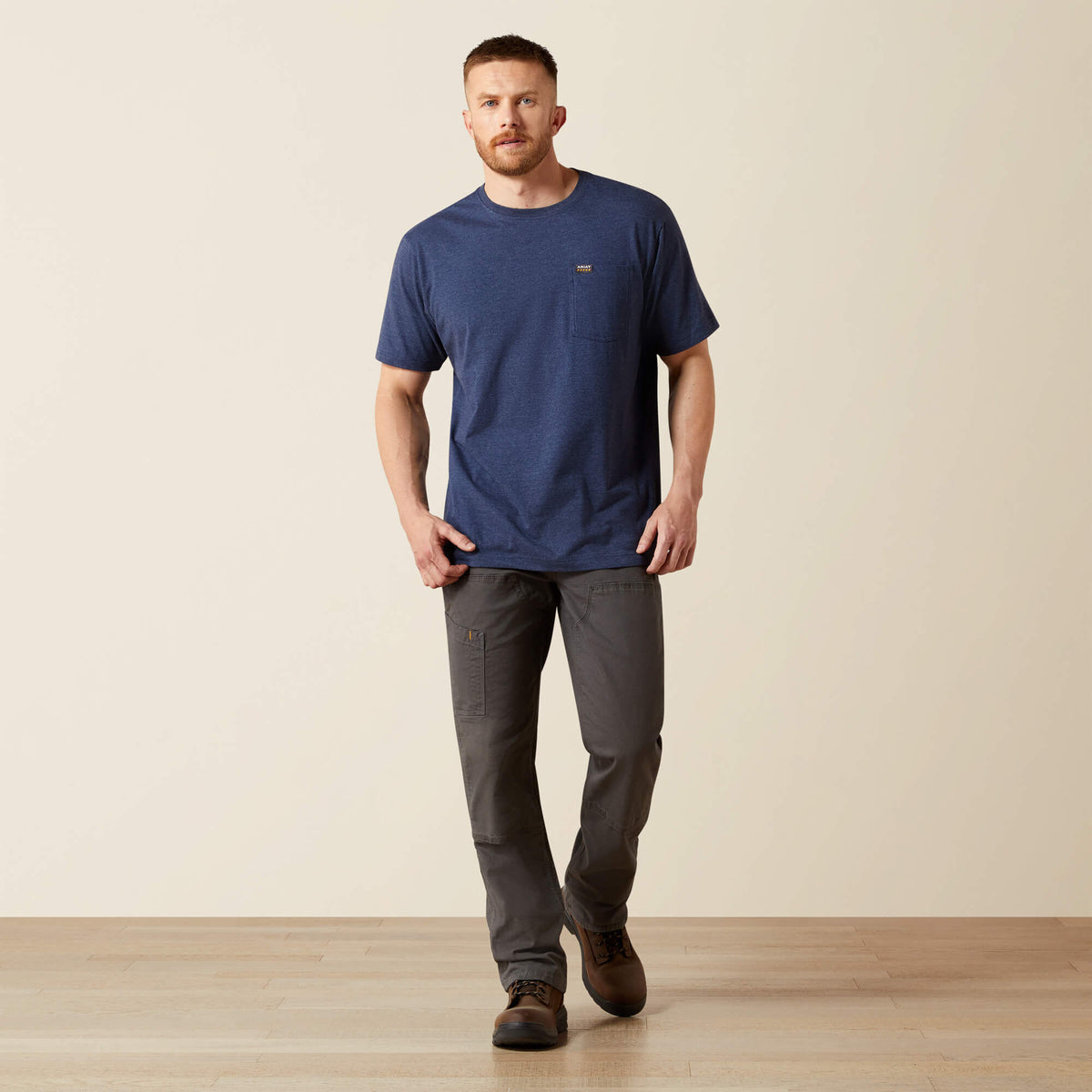 Men Rebar Cotton Strong Standard Pocket T-Shirt | Ariat