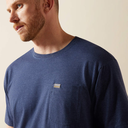 Men Rebar Cotton Strong Standard Pocket T-Shirt | Ariat