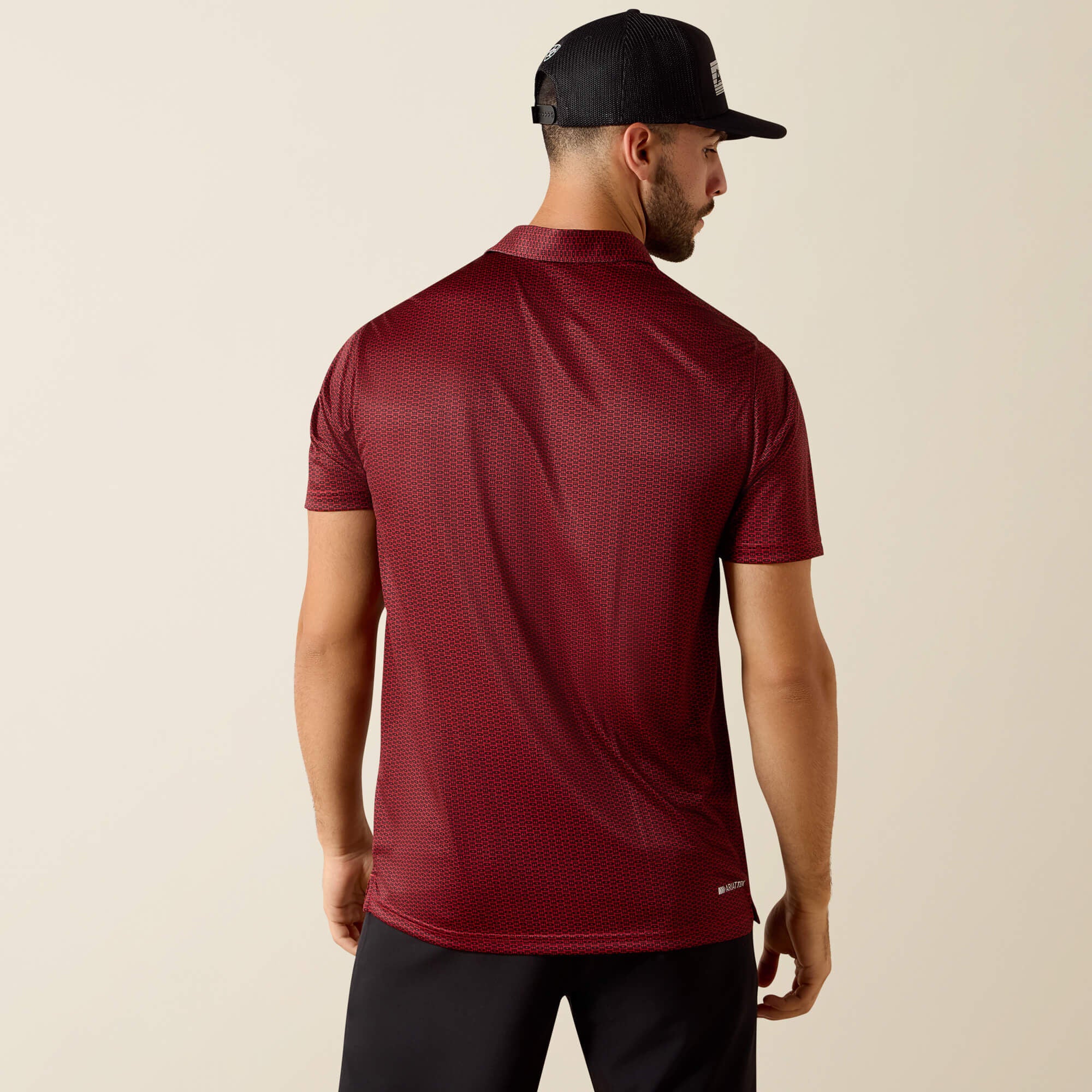 Men All Over Print Fitted Polo | Ariat near me