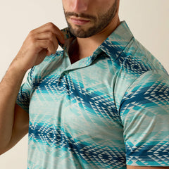 Men All Over Print Heathered Classic Fit Polo | Ariat on sale