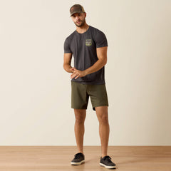 Men Ariat Stripe Patriotic Badge T-Shirt | Ariat Outlet