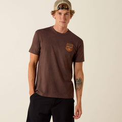 Men Ariat Stripe Patriotic Badge T-Shirt | Ariat on sale