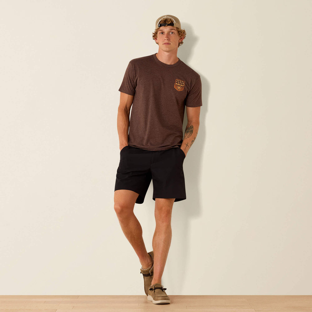 Men Ariat Stripe Patriotic Badge T-Shirt | Ariat on sale